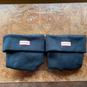 Hunter Black Fleece Boot Liner Socks Size Large